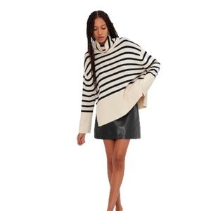 Gap Cotton Oversized Split Hem Turtleneck XS